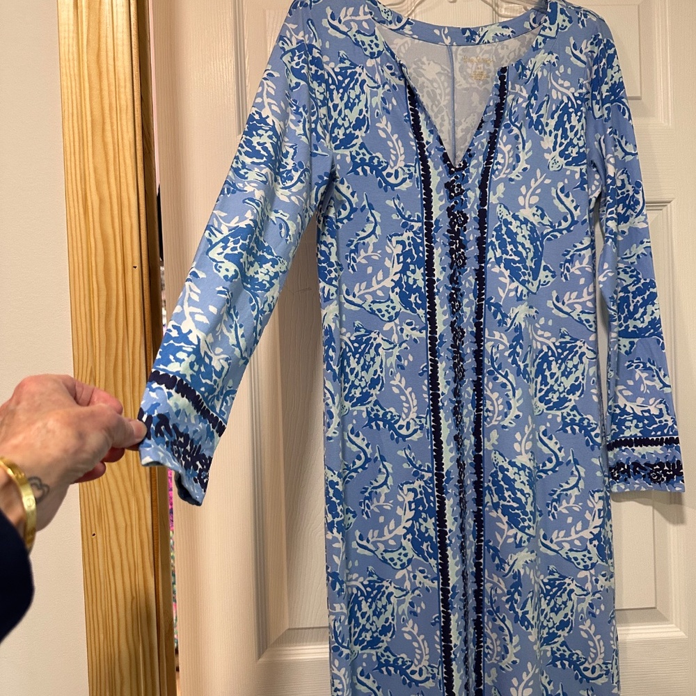 EUC Lilly Pulitzer  UPF 50+ 50 Fay Maxi Dress Size Medium - Picture 13 of 15